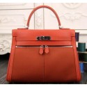 Hermes Kelly Lakis Tote Bag H3658 Orange VS03396