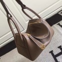 Hermes Lindy 26 Bag Chocolate Togo Calfskin Leather HLD2630 VS02778