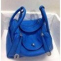 Hermes Lindy 30CM Original Leather Shoulder Bag HLD30 Blue VS07513