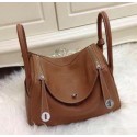 Hermes Lindy 30CM Original Leather Shoulder Bag HLD30 Brown VS07999