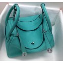 Hermes Lindy 30CM Original Leather Shoulder Bag HLD30 Green VS00031