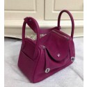 Hermes Lindy 30CM Original Leather Shoulder Bag HLD30 Purple VS05732