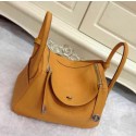Hermes Lindy 30CM Original Leather Shoulder Bag HLD30 Wheat VS08838