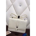 Hermes Ostrich Leather Flap Shoulder Bag H8075 White VS00328