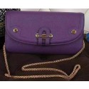 Hermes Passe-Guide Shoulder Bag Calfskin Leather H33225 Pueple VS04245