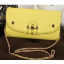 Hermes Passe-Guide Shoulder Bag Calfskin Leather H33225 Yellow VS00729