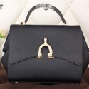 Hermes Stirrup Top Handle Bag H30560 Black VS07226