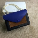 High Imitation Celine Pocket Handbag Seashell Nubuck Leather 175383 Black&Brown&Royal VS09303