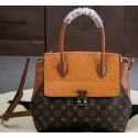 High Imitation Louis Vuitton Precious Leather Majestueux Bag M42963 Wheat VS08368