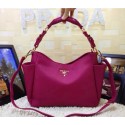 High Imitation Prada Original Calfskin Leather Tote BN2438 in Peach Fug VS01616