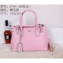 High Imitation Prada Original Leather Tote Bag BR2760 Pink VS01685