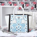 High Imitation Prada Saffiano Calfskin Leather Tote Bag 2619E in White LSS VS05446