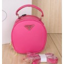 High Imitation Prada Saffiano Leather Hobo Bags BL0896 Rose VS08180