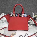 High Quality Fendi 3Jours Tote Bag Red Original Leather 8BH333 VS08196