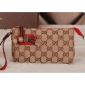 High Quality Gucci Original GG Canvas Clutch 162846 Red VS07110