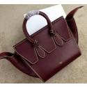 High Quality Imitation 2015 Celine Tie Nano Top Handle Bag Original Leather 98313 Burgundy VS07204