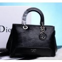 High Quality Imitation Dior Shish Tote Bag Horse Hair D1333 Black VS08651