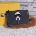 High Quality Imitation Fendi KARLITO Clutch Original Leather FD8113 Black VS05941