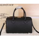 High Quality Prada Grainy Leather Boston Bag BN6311 Black VS03686