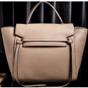 Hot Celine Small Belt Bag Original Litchi Leather CLT3346S Khaki VS00272