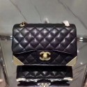Hot Chanel Calfskin Small Flap Bag Black A98256 VS05001