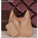 Hot Gucci Jackie Soft Leather Hobo Bag 362968 Apricot VS00337