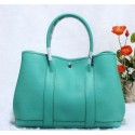 Hot Hermes Garden Party 36cm Tote Bag Grainy Leather Light Blue VS05652