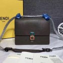 Hot Knockoff Fendi Kan I Small Leather Mini Bag Green 8M03815 VS07050