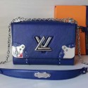 Hot Louis Vuitton Epi Leather Twist Denim Blue M42364 VS08054