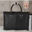 Hot Prada Saffiano Calfskin Leather Briefcase BL2289 Black VS01960