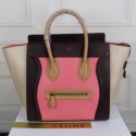 Imitation 1:1 Celine Luggage Mini Tote Bag Original Leather CLY33081L Pink VS09085