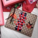 Imitation 1:1 Gucci Guccighost Embroidered Snake Pouch 445597 VS08759