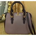 Imitation 1:1 miu miu Madras Goat Leather Top-handle Bag RL0063 Purple VS01680