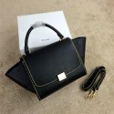 Imitation 2015 Celine mini Trapeze Bag Original Leather CL005 Black VS02293