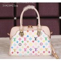 Imitation AAA Louis Vuitton Monogram Multicolore Tote Bags M41809 White VS02903