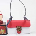 Imitation Best Gucci Animalier Leather Shoulder Bag White and Red 412007 VS04173