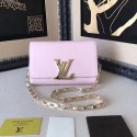 Imitation Best Louis Vuitton Smooth Calfskin Chain Louise GM Pink M94335 VS04317