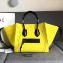 Imitation Celine Canvas Phantom Luggage Tote Yellow 030404 VS04153