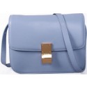 Imitation Celine Classic Box Small Flap Bag Smooth Leather C88007C SkyBlue VS02881