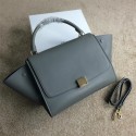 Imitation Celine Trapeze Bag Original Leather CL008 Grey VS05797