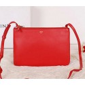 Imitation Celine Trio Calfskin Leather Shoulder Bag C27002 Red VS08849