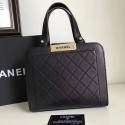 Imitation Chanel Click Label Shopping Bag Black A93732 VS07799