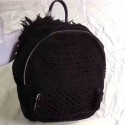 Imitation Chanel Crochet Braid Backpack Black A93681 VS01035