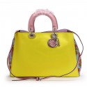 Imitation Cheap Dior Jumbo Diorissimo Bag in Snake Leather CD0901 Yellow VS00143