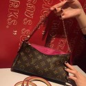 Imitation Cheap Louis Vuitton Monogram Canvas Pallas Clutch Bag M41638 Burgundy VS07094