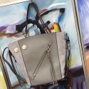 Imitation Chloe Calfskin Leather Shopping Tote Bag Grey C250301 VS06299