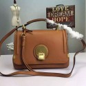Imitation Chloe Indy Medium Leather Camera Shoulder Bag Brown 207150 VS04926