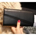 Imitation Dior Diorissimo rencontre Wallet Smooth Calfskin M2202 Black VS05844