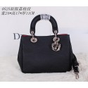 Imitation Dior mini Diorissimo Bag Grainy Leather CD0525 Black VS05878