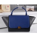 Imitation Fashion Celine Trapeze Bag Ferrari Leather CL6608 Royal&Blue&Grey VS00746